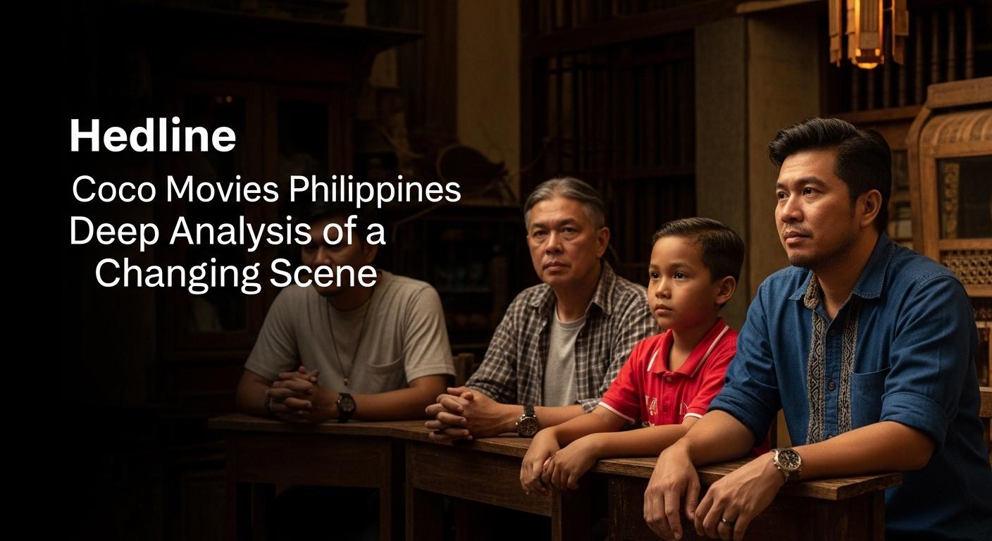 Editorial collage showing elements of Philippine cinema and coco Movies Philippines