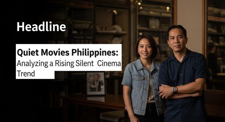 A serene cinema scene in the Philippines highlighting the quiet cinema aesthetic.