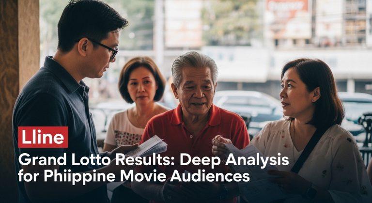 Analytical article cover image: grand lotto results and Philippine movie culture