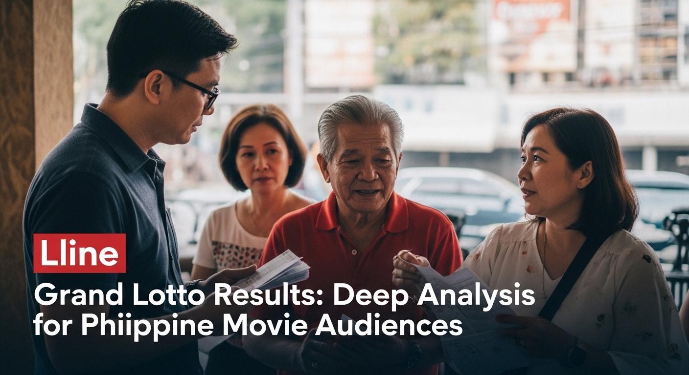 Analytical article cover image: grand lotto results and Philippine movie culture